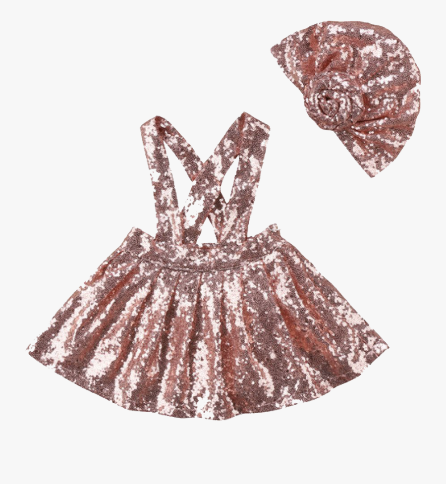 Sequin Skirt Png Picture - Sequin Pinafore Dress, Transparent Clipart