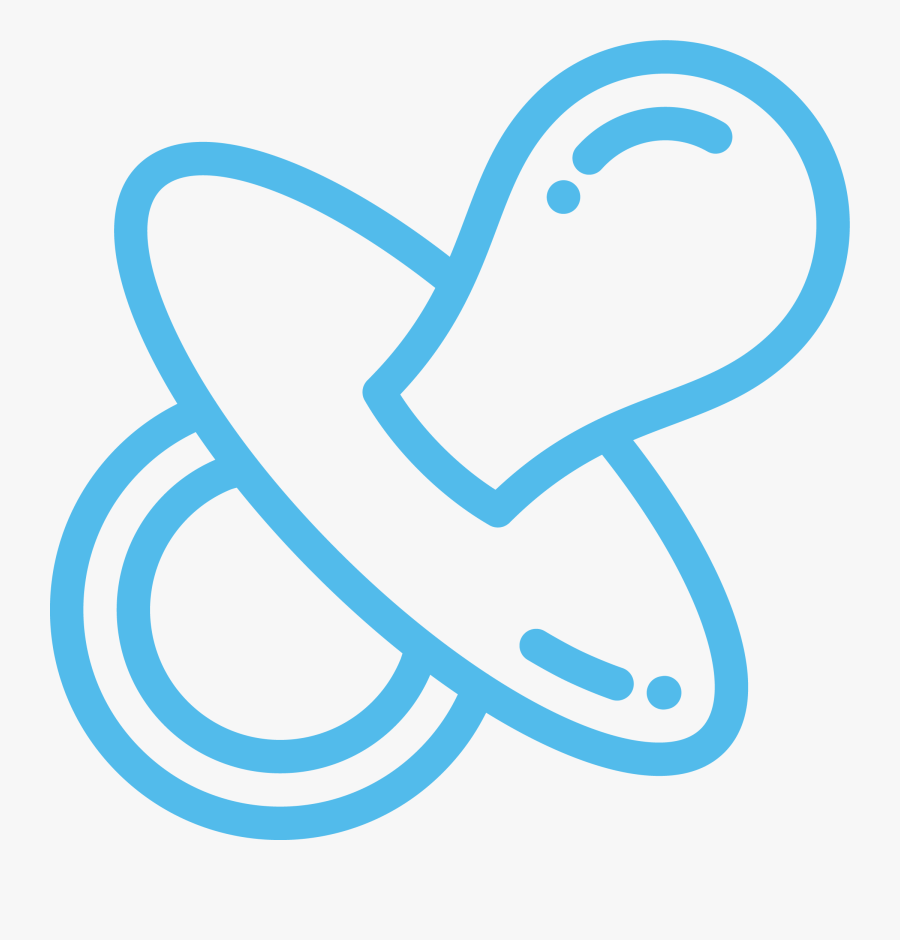 Sign Up For Our Weekly Emails - Pacifier Black And White, Transparent Clipart