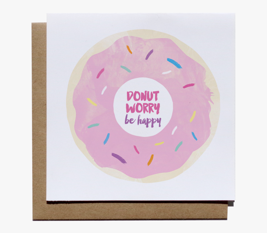 Clip Art Donut Card - Circle, Transparent Clipart