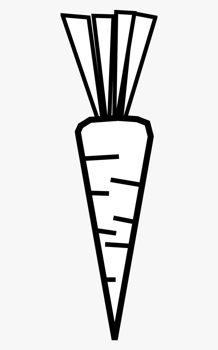 Carrot Black And White, Transparent Clipart