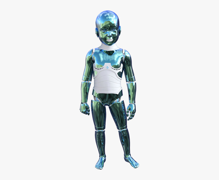 Robot Child - Child Robot, Transparent Clipart