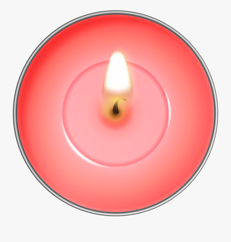 Round Red Candle Png Clip Art, Transparent Clipart