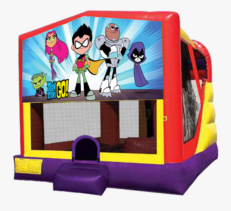 Xl Teen Titans Go Combo - Bouncy House Birthday, Transparent Clipart