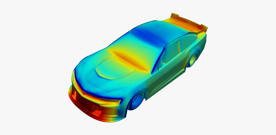 Total Pressure Coefficient Race Car, Cfd Analysis - Png Car Racing Designs, Transparent Clipart