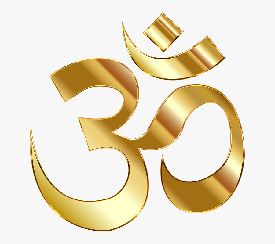 Golden Om Png, Transparent Clipart