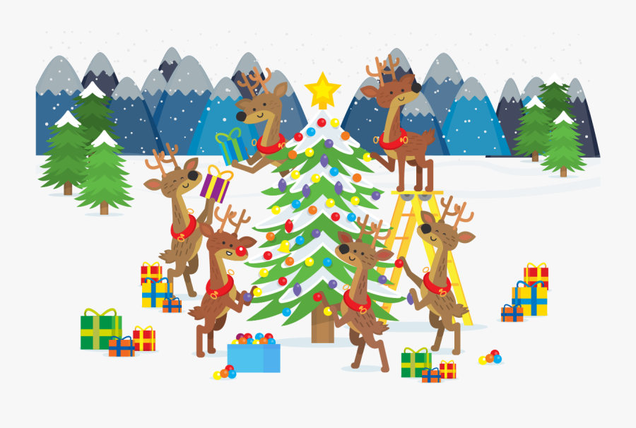 Luces De Navidad Vector Arbol, Transparent Clipart