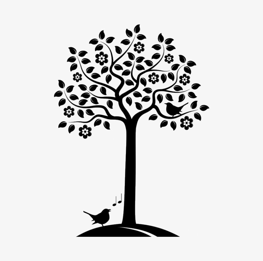 Drawing Spring Tree - Love Tree Vector Art, Transparent Clipart