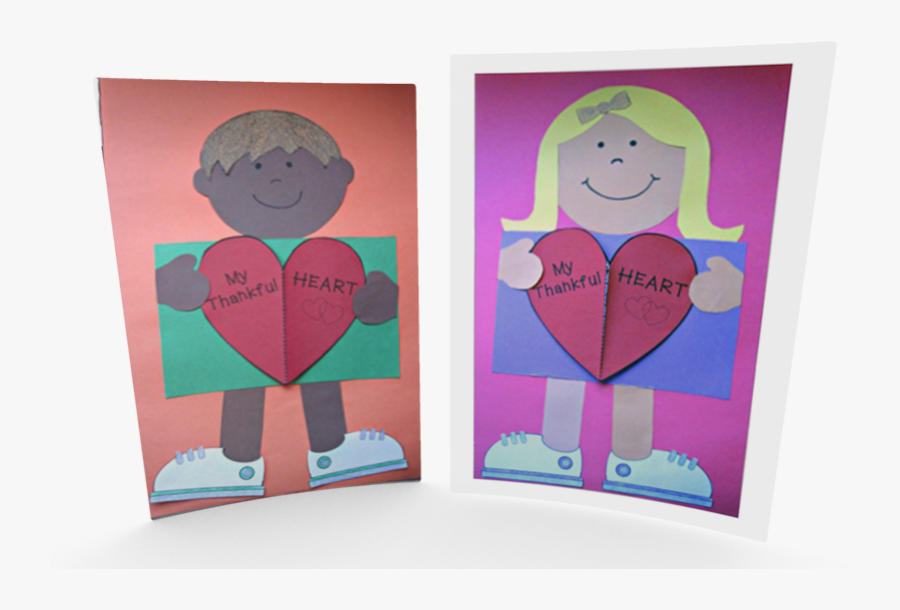Thankfulness Craft - Valentines Day Writing Craft, Transparent Clipart