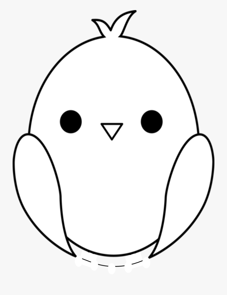 Cartoon Chicken Black Background, Transparent Clipart