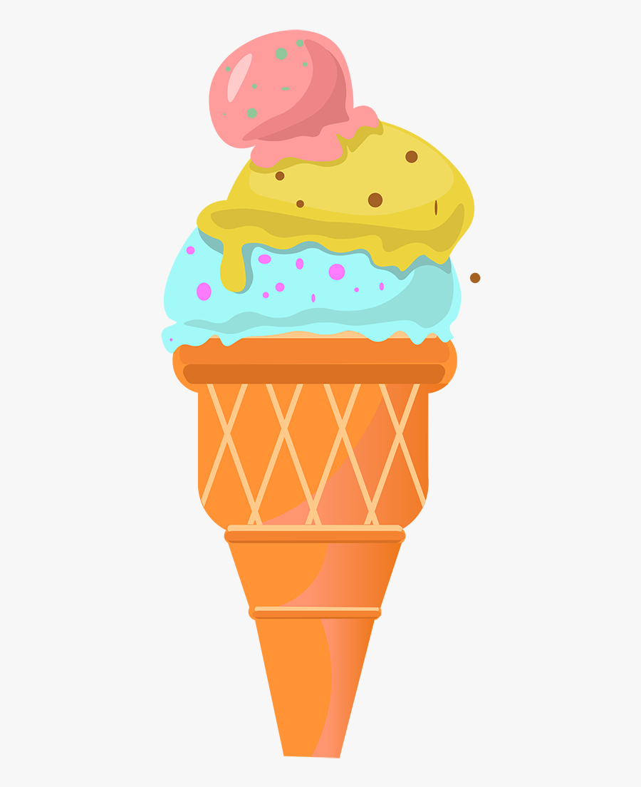Sweet Tube Pink Yellow Blue Png And Vector Image - Pink And Blue Ice Cream Png, Transparent Clipart
