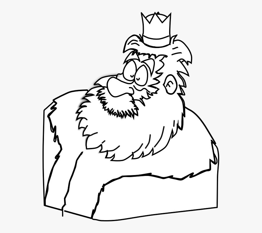 King Outline Clipart, Transparent Clipart