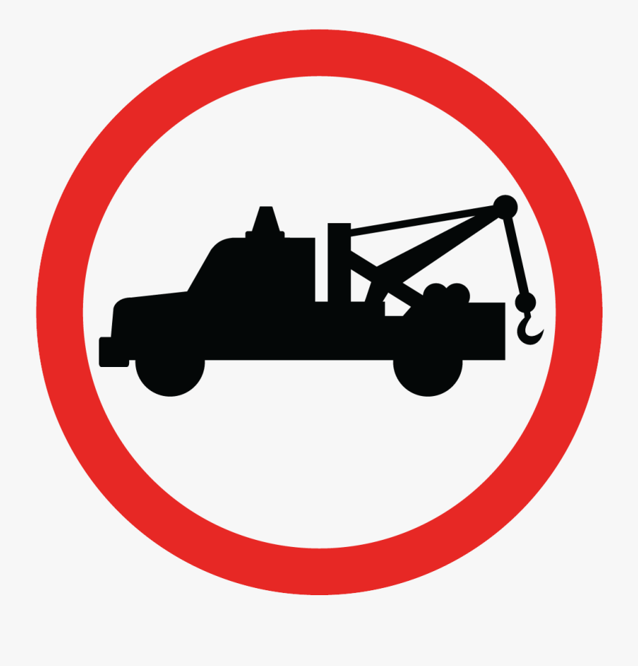 Prohibido Ladrones - Tow Truck Silhouette, Transparent Clipart