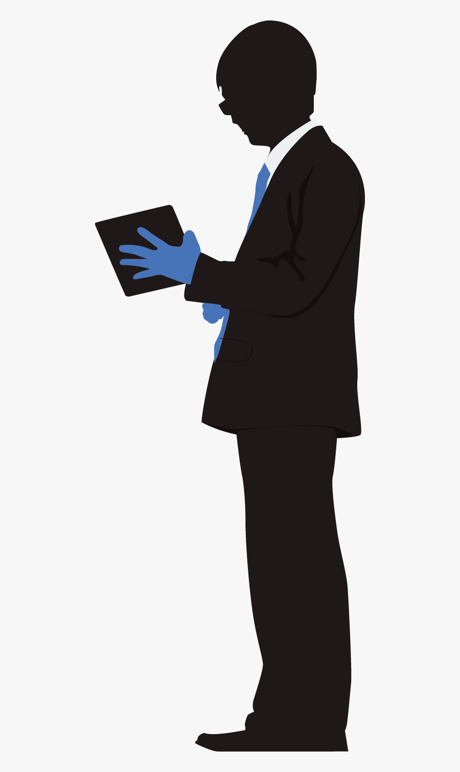 Man Silhouette, Transparent Clipart