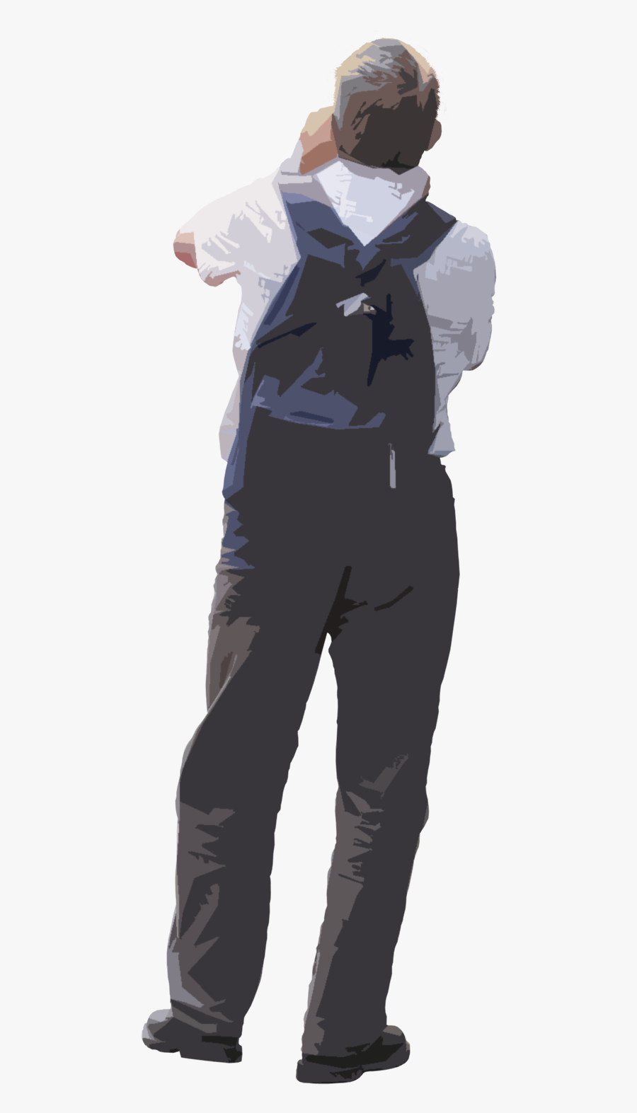 Vector Suit Man Silhouette - Human Png, Transparent Clipart