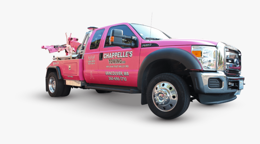 Chappelles Towing Pink Tow Truck - Vancouver Wa Tow Company, Transparent Clipart