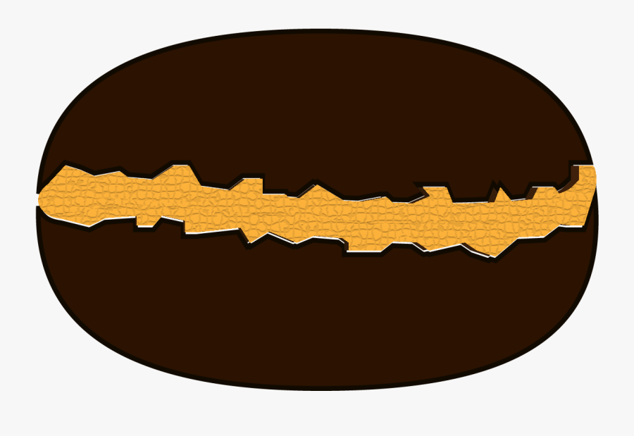 Transparent Coffee Bean Clip Art - Label, Transparent Clipart