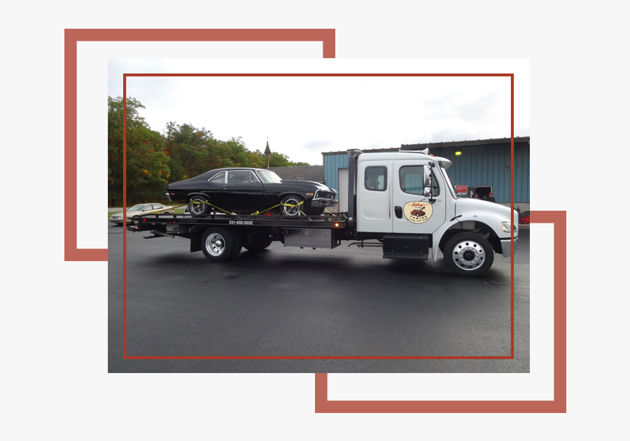 Since Flatbed Towing Gets Your Entire Car Up Off The - Commercial Vehicle, Transparent Clipart