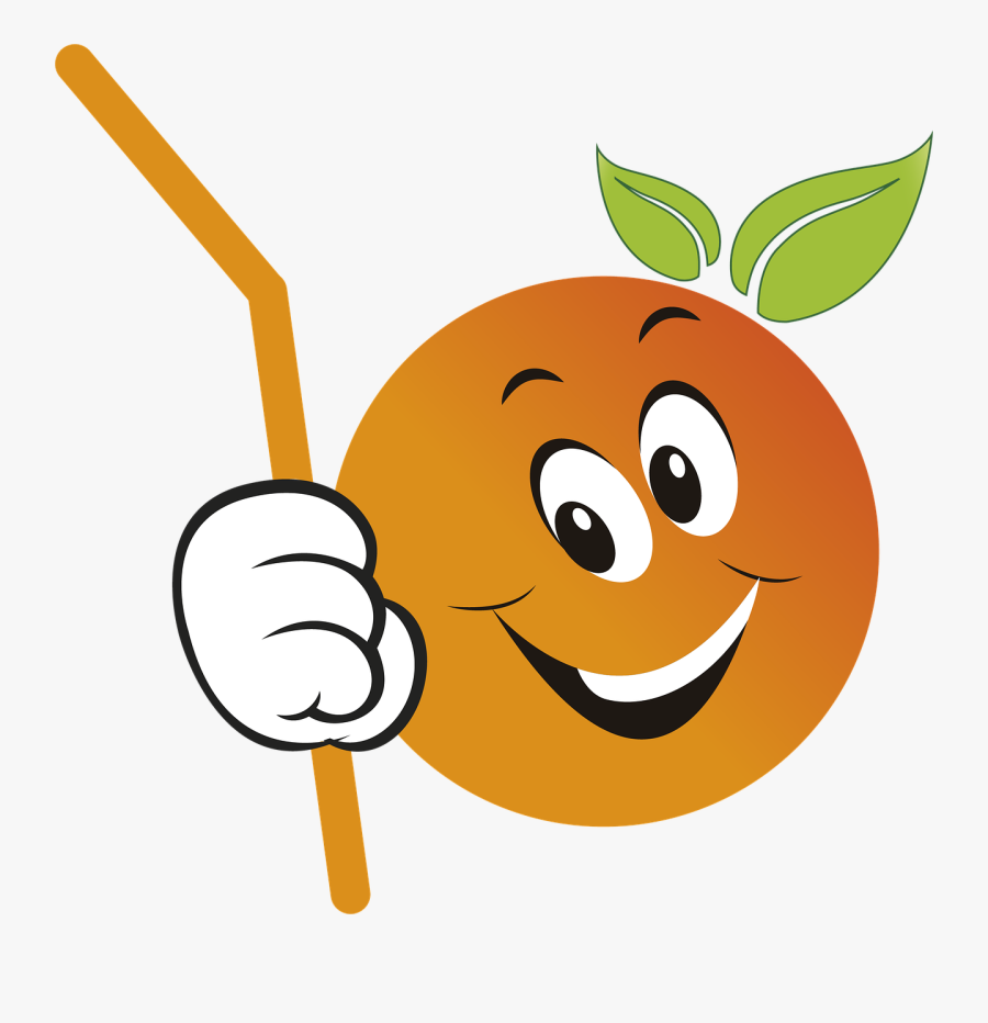 Juice Orange Sorbet Free Picture - Cartoon, Transparent Clipart