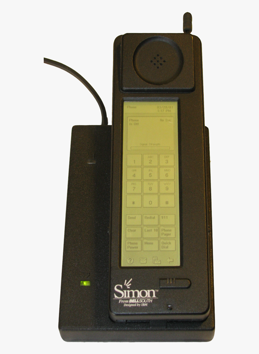 The Evolution Of Mobile - Ibm Simon Smartphone, Transparent Clipart
