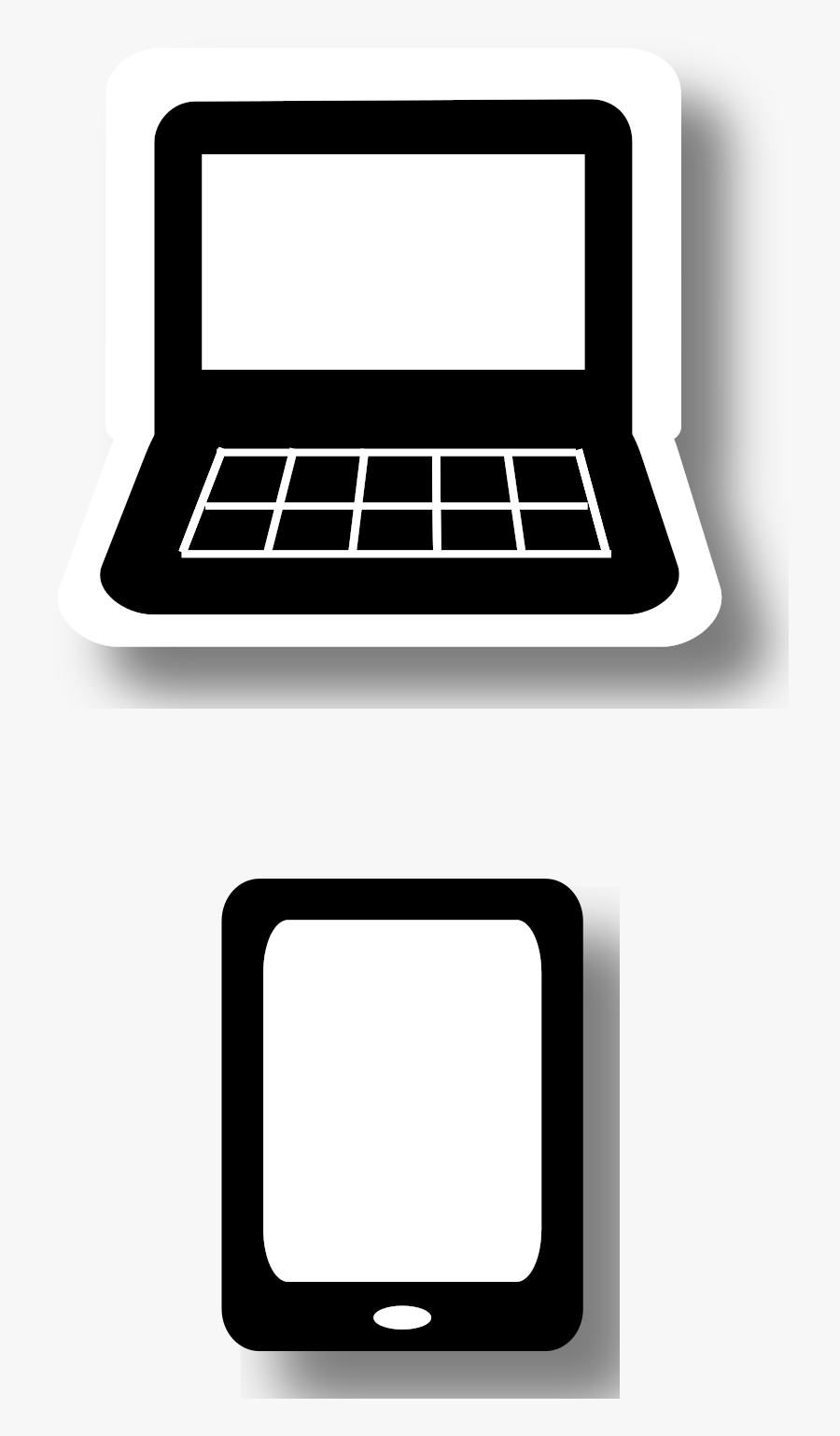 Laptop And Tablet Clip Arts - Smartphone, Transparent Clipart