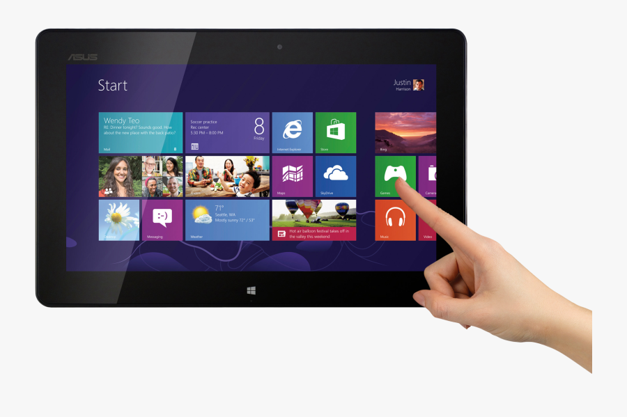 Tablet Png Photos - Laptop Screen Window 8, Transparent Clipart