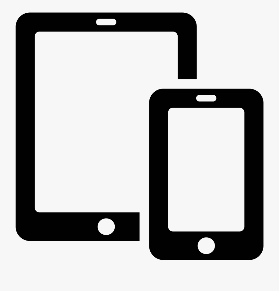 Laptop Clipart Smartphone Tablet - Mobile And Tablet Icon, Transparent Clipart