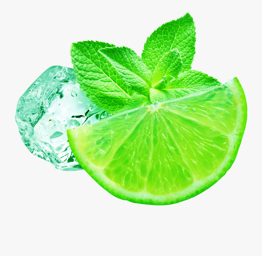Juice Iced Peppermint Mint Transprent - Mint And Lime Png, Transparent Clipart