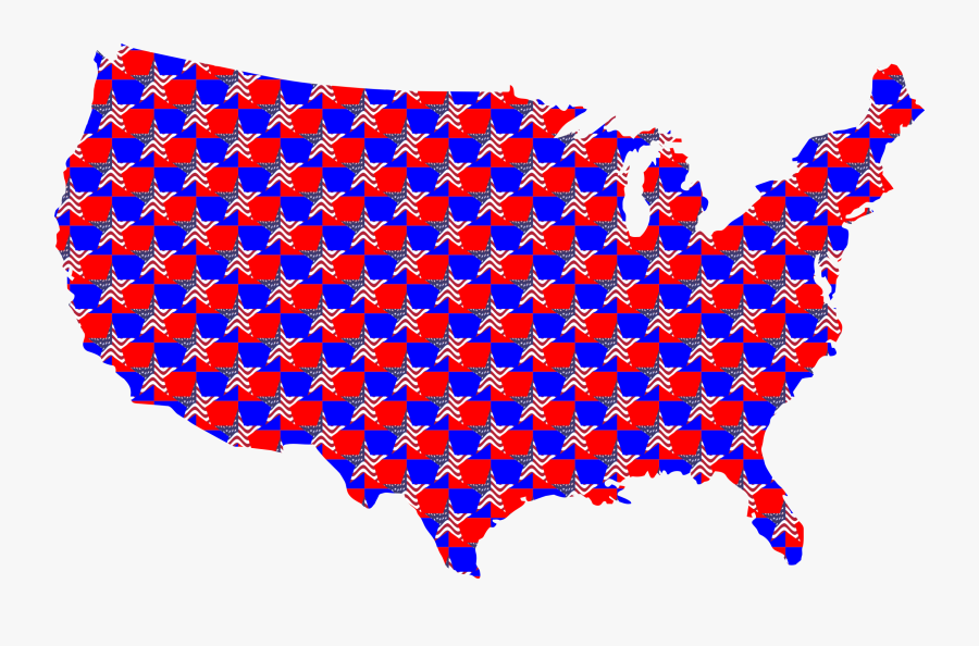 Usa Map Transparent - Trump Win Map By County, Transparent Clipart