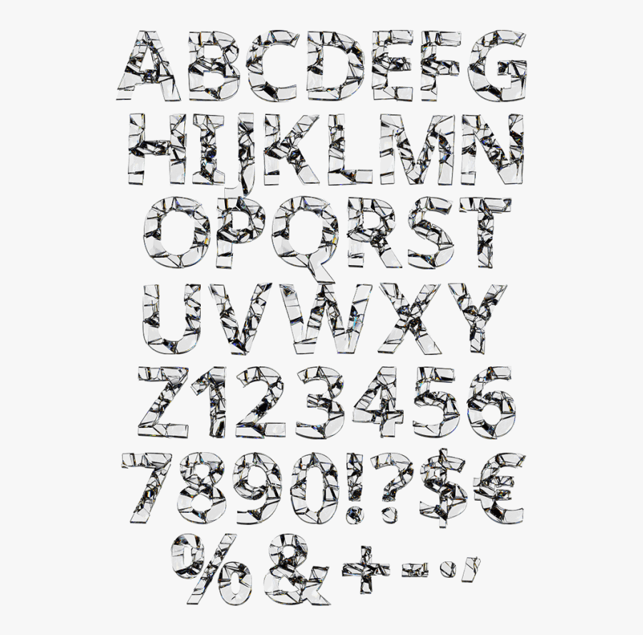 Fragile Glass Font - Fragility Font, Transparent Clipart