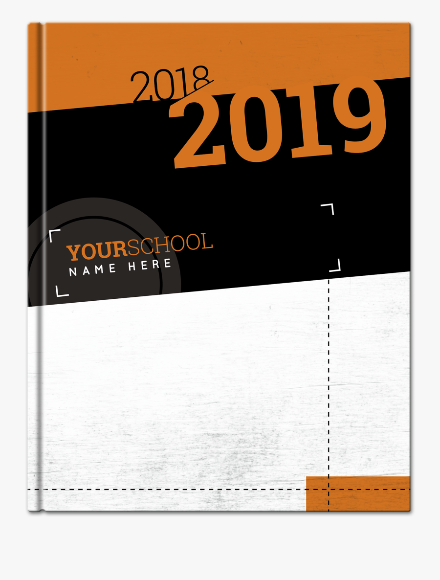 Pictavo Orange Focus Yearbook Cover - Yearbook Cover Ideas 2020 Orange, Transparent Clipart