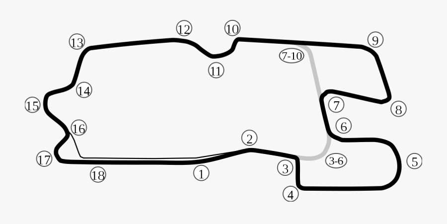 Heartland Park Topeka Road Course Map Clipart , Png - Heartland Park Topeka Road Course, Transparent Clipart