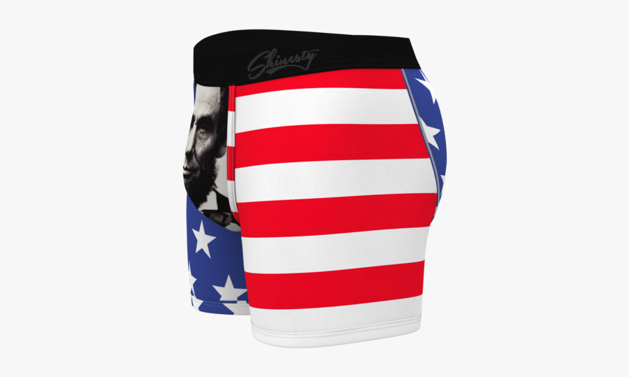 Big Beard Abe Lincoln - Board Short, Transparent Clipart