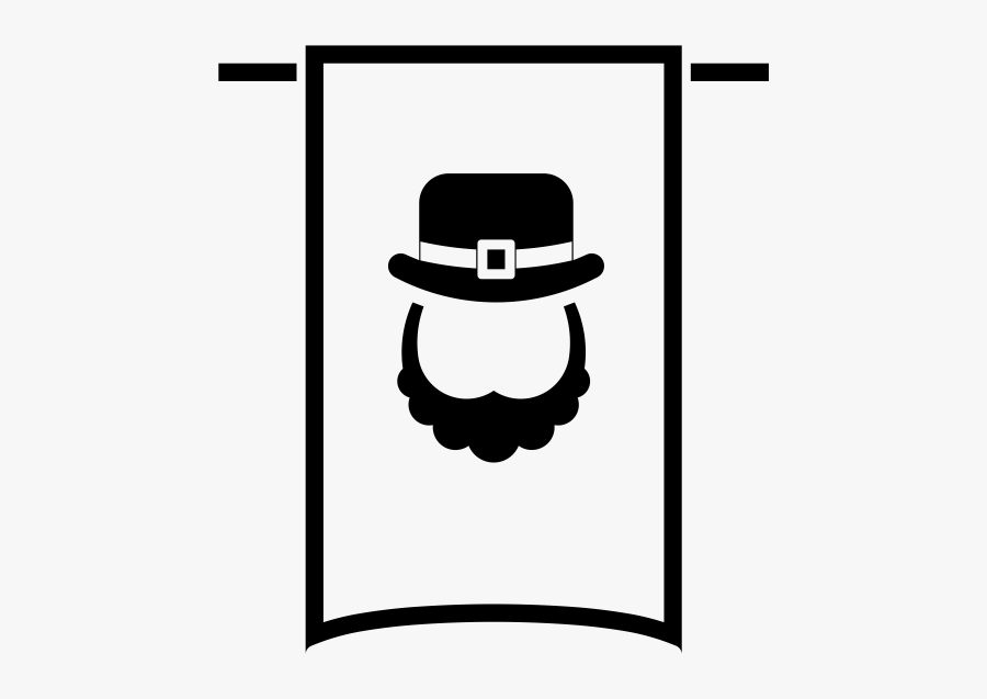 Leprechaun Banner Rubber Stamp"
 Class="lazyload Lazyload - Irlanda Icones, Transparent Clipart