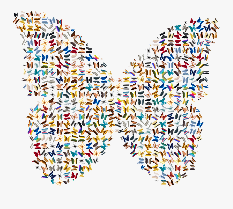 Butterfly Clip Art Psychedelic, Transparent Clipart
