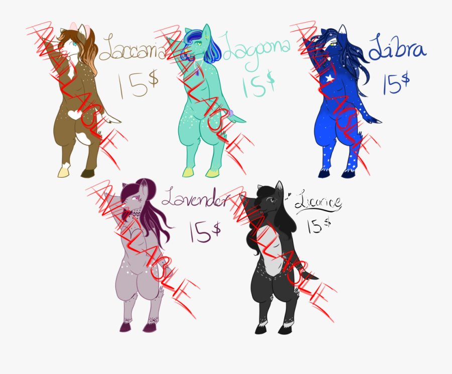 Deer Adoptables Batch - Cartoon, Transparent Clipart