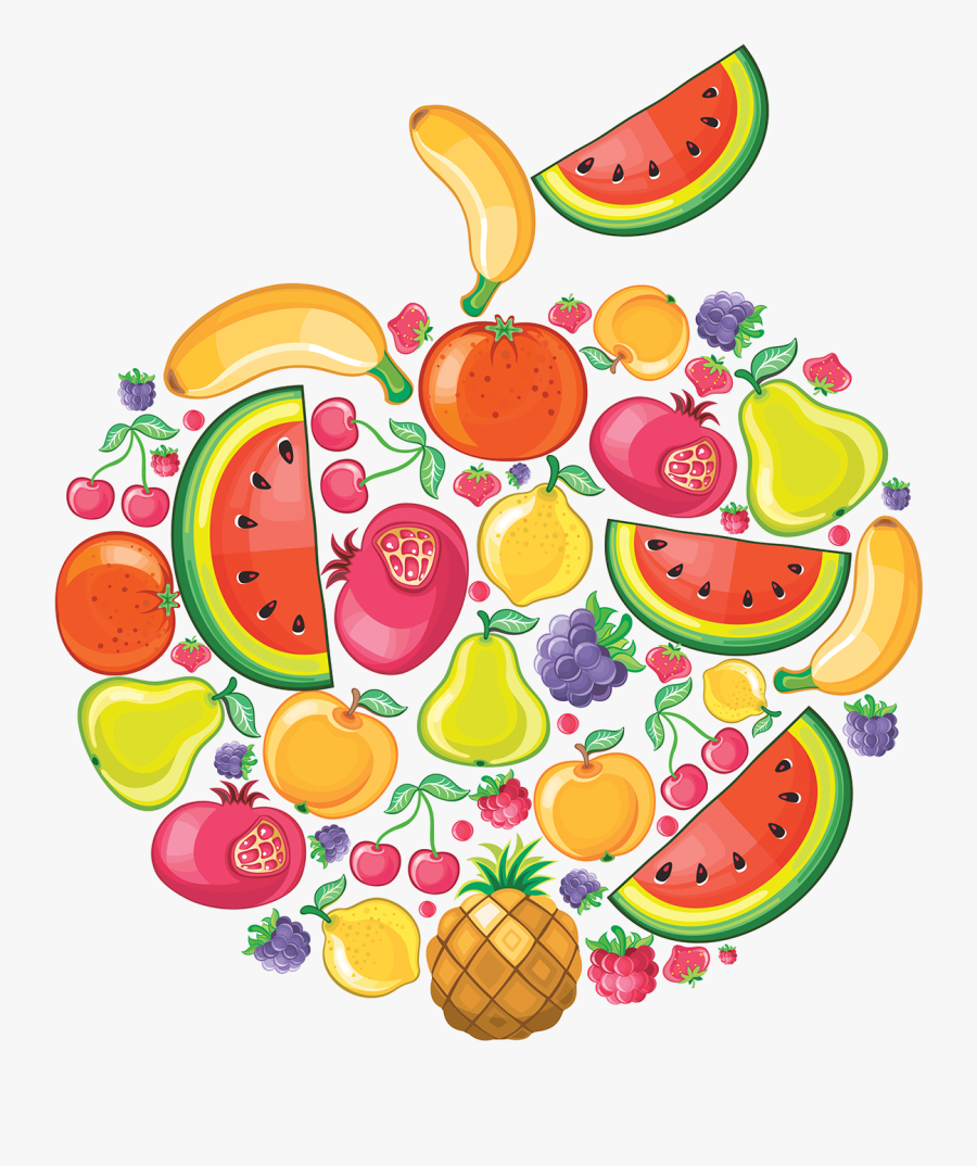 Healthy Diet Eating Food Nutrition - Fruta Y Verdura Dibujo Png, Transparent Clipart