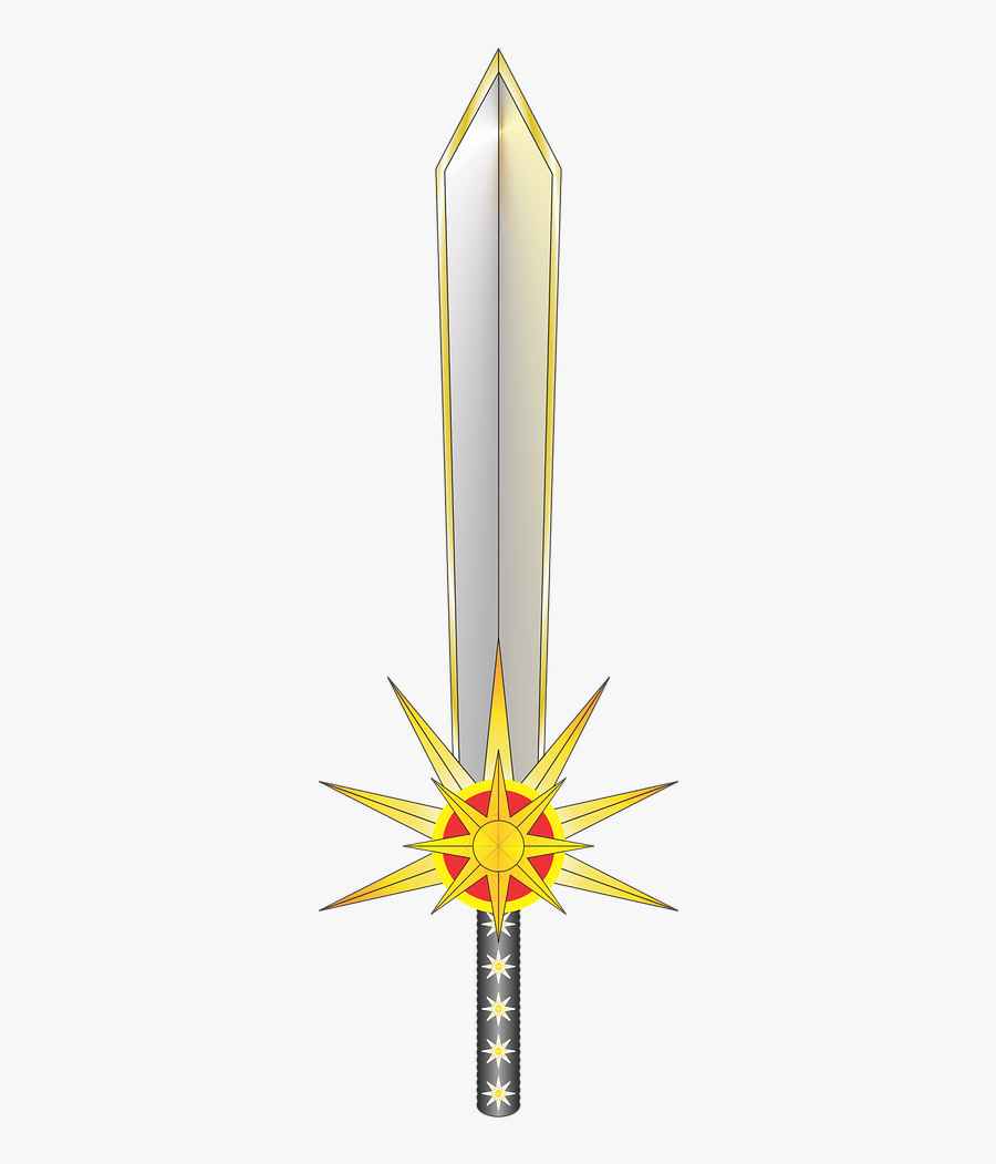 Sword Sol Blade Free Picture - Sword Star, Transparent Clipart