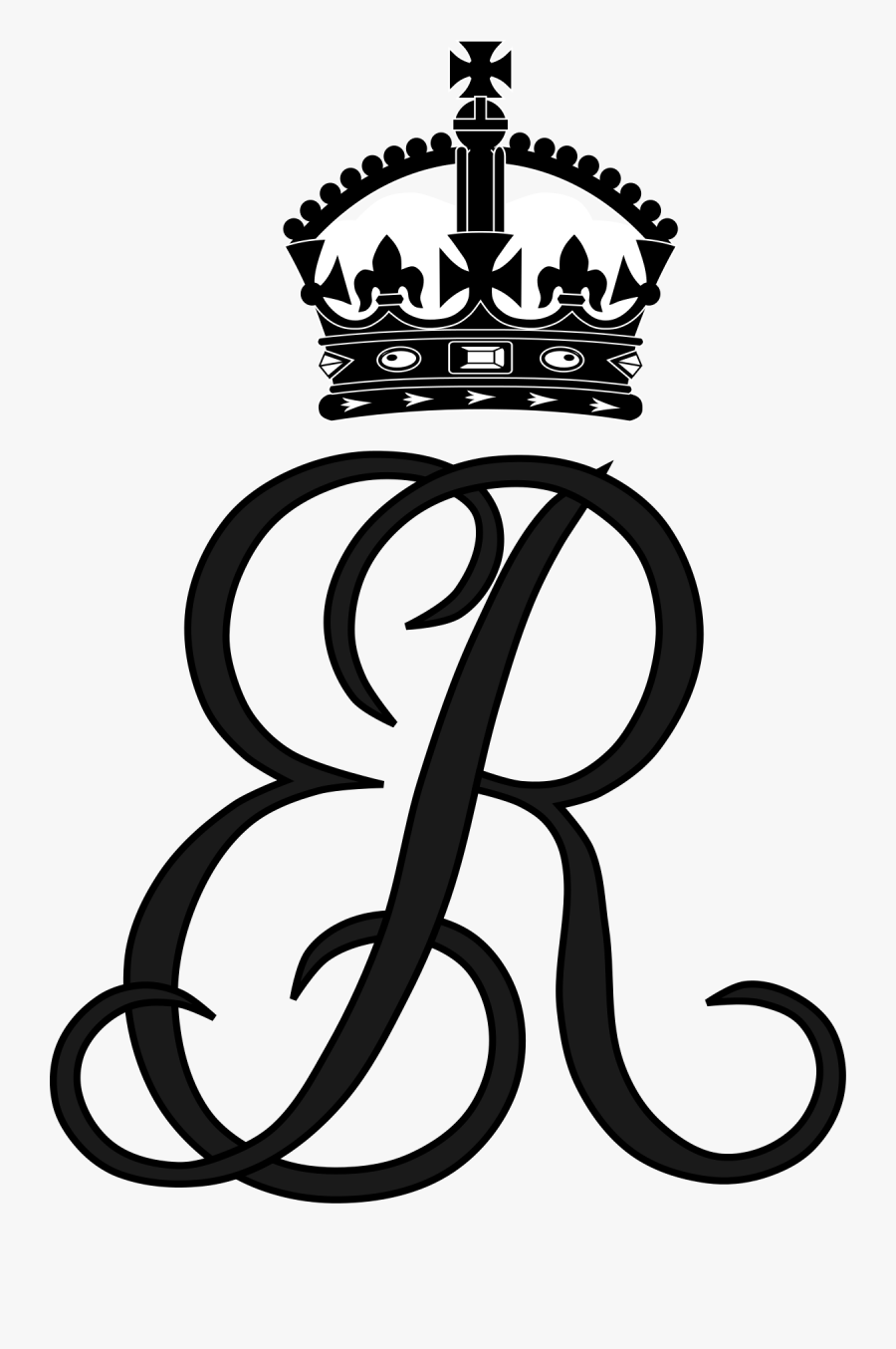 Royal Monogram Of Queen Elizabeth The Queen Mother, - British Royal Family Monograms, Transparent Clipart