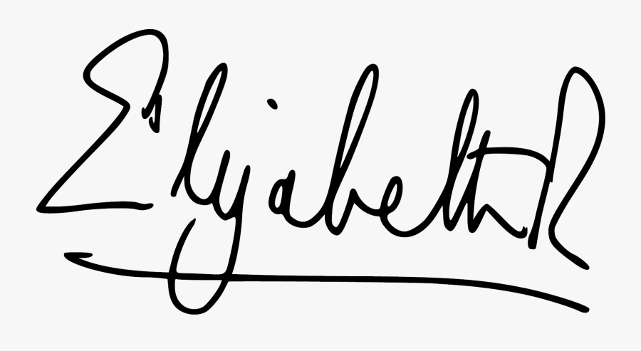 Queen Elizabeth Ii Signature , Png Download - Signature Of Queen Elizabeth Ii, Transparent Clipart