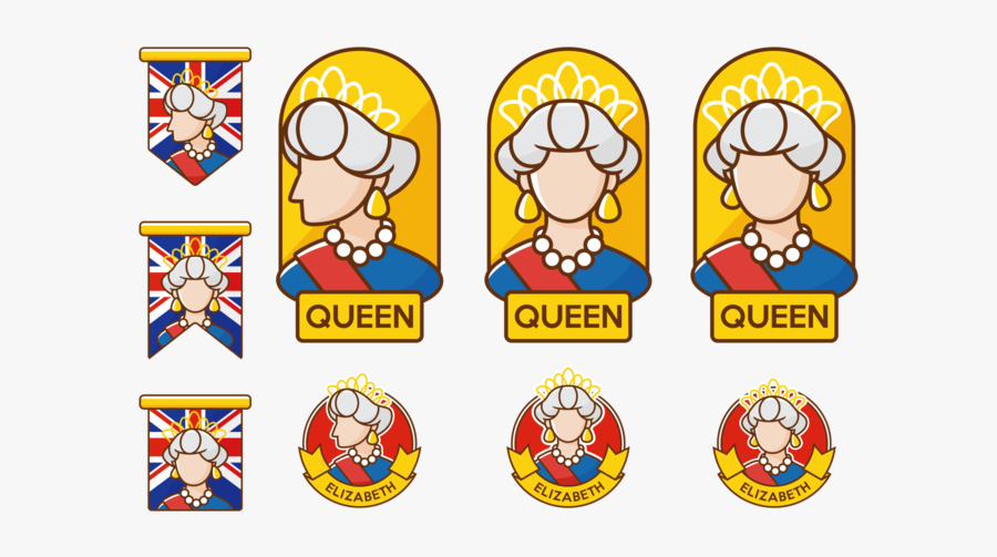 Free Queen Elizabeth Vector - Animated Queen Elizabeth Ii, Transparent Clipart