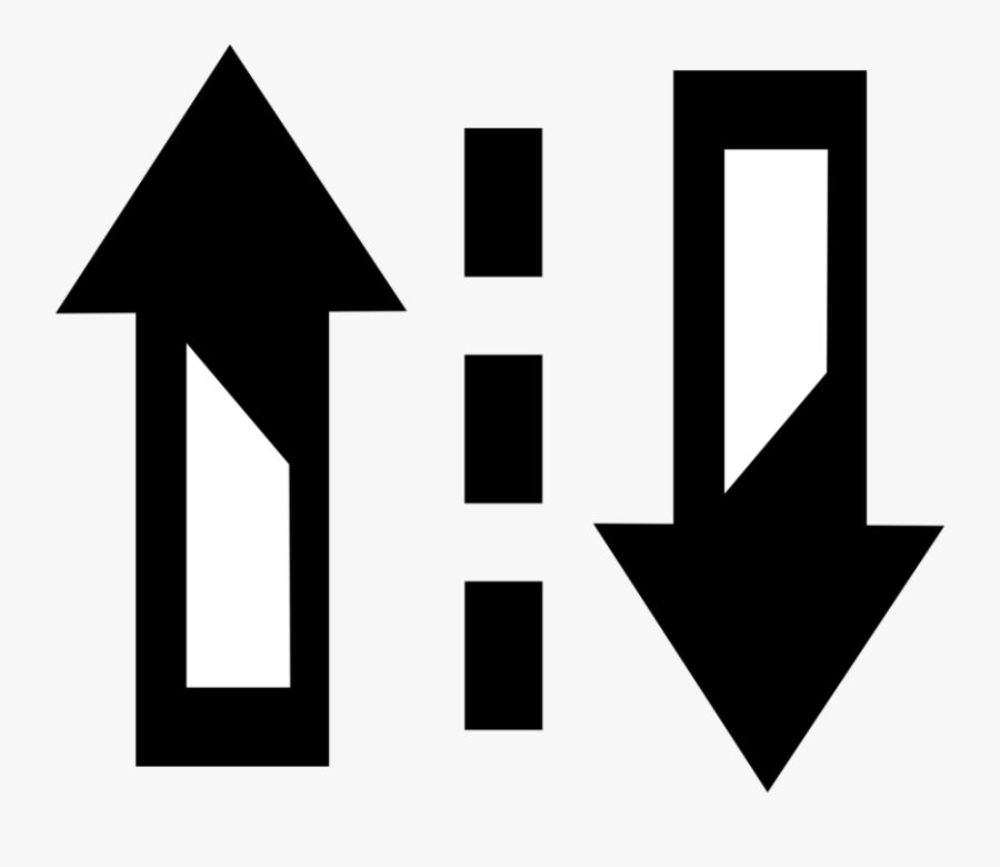 Arrows Vector Direction - Traffic Flow Sign Png, Transparent Clipart