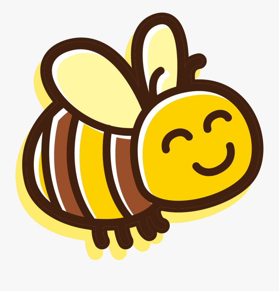 1003 X 1001 - Bee Icon Vector Cute, Transparent Clipart