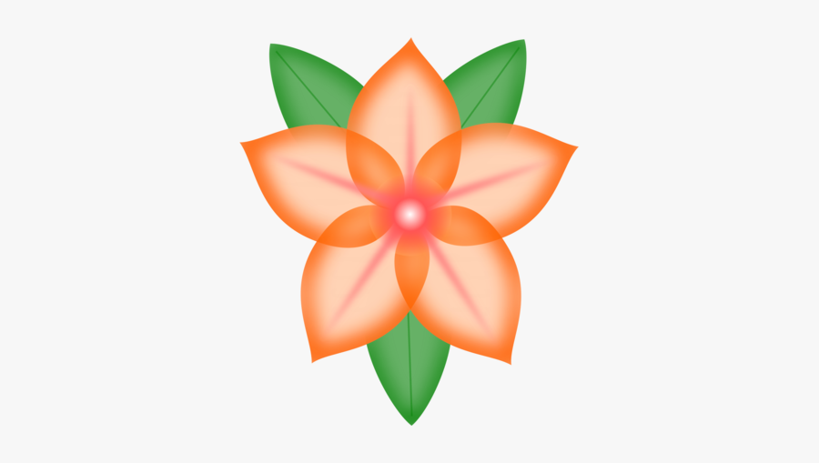 Orange,petal,flower - Orange Flowers Clipart, Transparent Clipart
