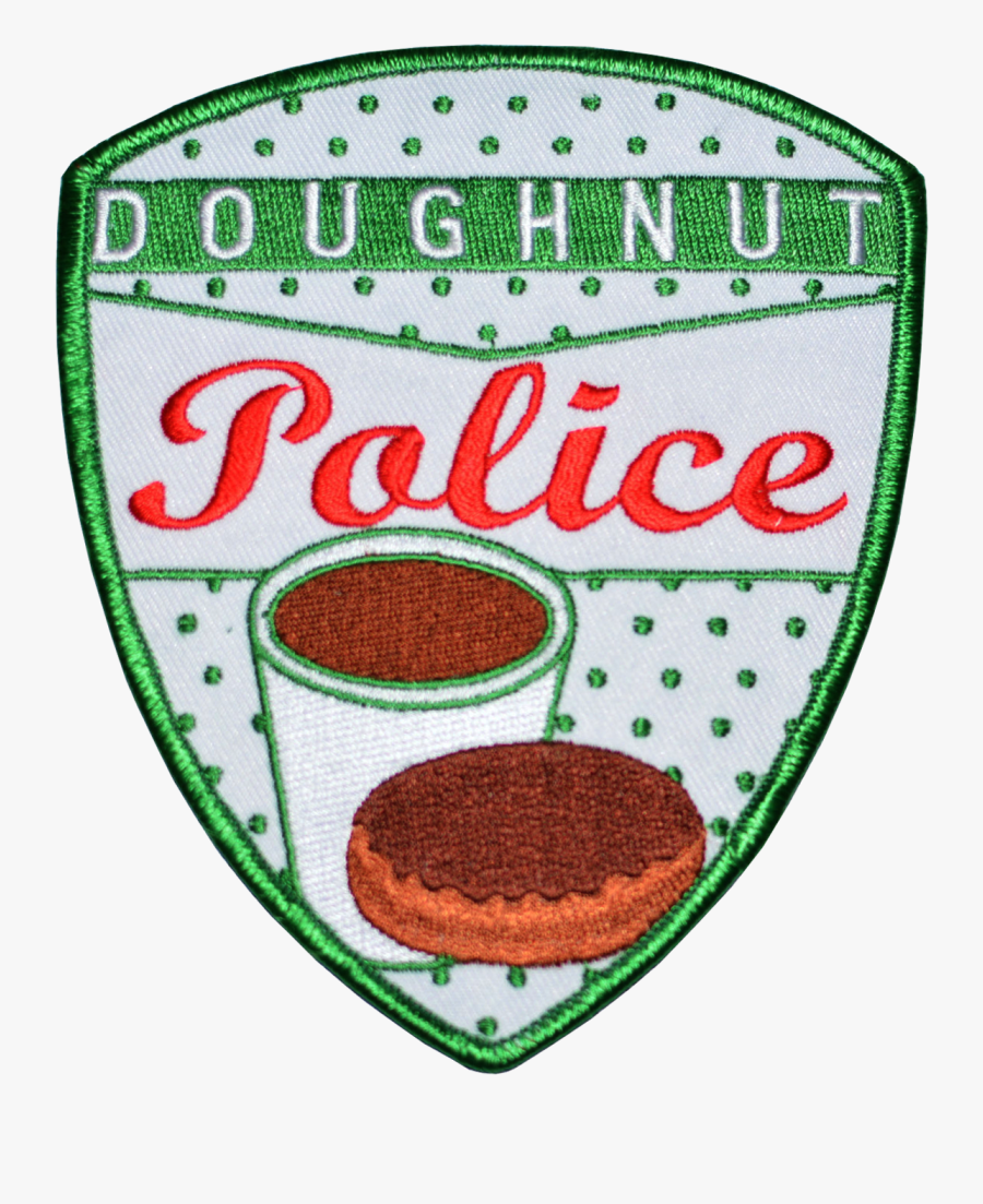 Krispy Kreme Police Patch, Transparent Clipart