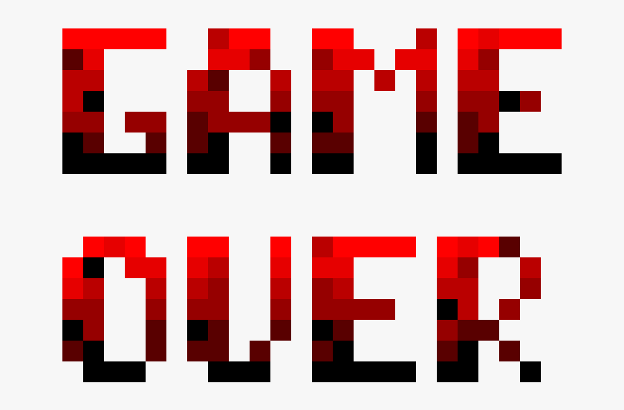 Clip Art Game Over Transparent - Graphic Design, Transparent Clipart