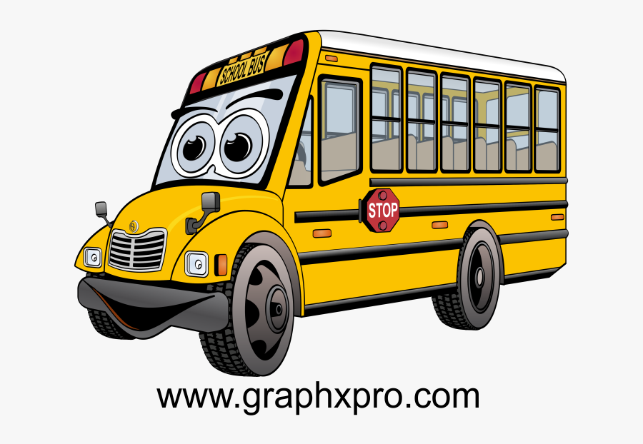 Bus Png Cartoon - School Bus, Transparent Clipart