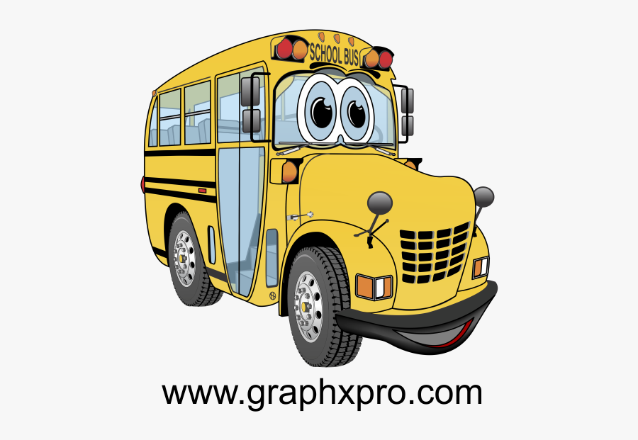 Clip Art Cartoon Busses - Cartoon Bus Small, Transparent Clipart