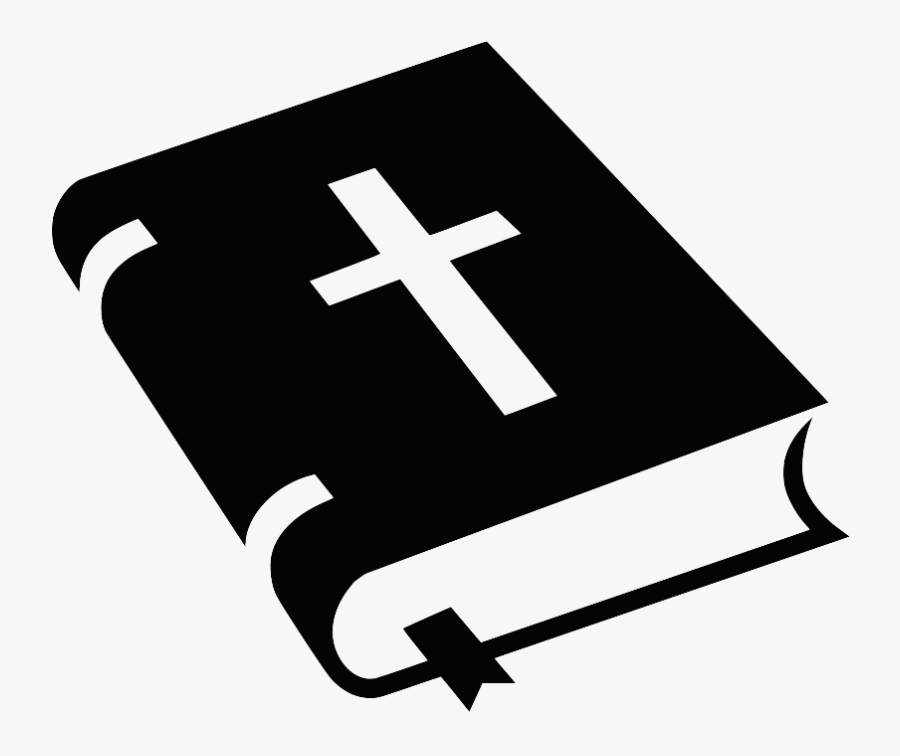 The Old And New Testaments - Bible Icon Black And White, Transparent Clipart