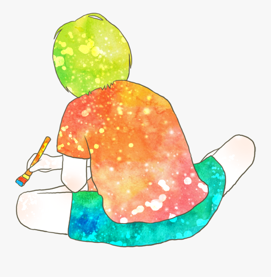 Clipart Transparent Download Child Painting Cartoon - Children Watercolor Png, Transparent Clipart
