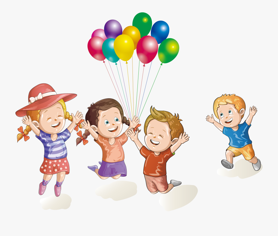 Clip Art Welcome New Teacher Transprent - Kids Holding Balloons Png, Transparent Clipart